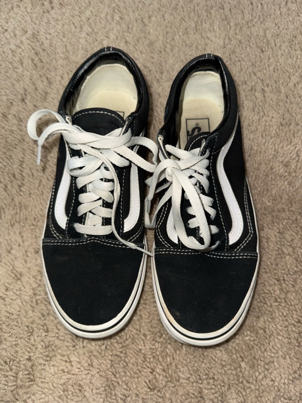 Vans Black and White Old Skool Sneakers